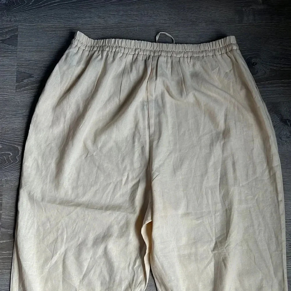 NEW ELOQUII Elements Women's Plus Size Linen Blend Jogger Pants - Picture 11 of 12